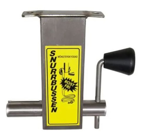 Rustfri båndoppruller "snurrebussen"